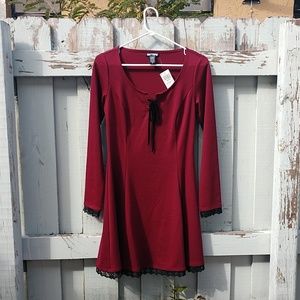 Dark red formal dress
